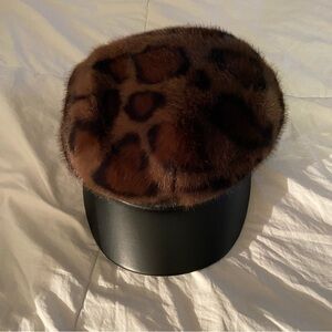 House of Harlow 1960 Leopard Faux Fur Hat